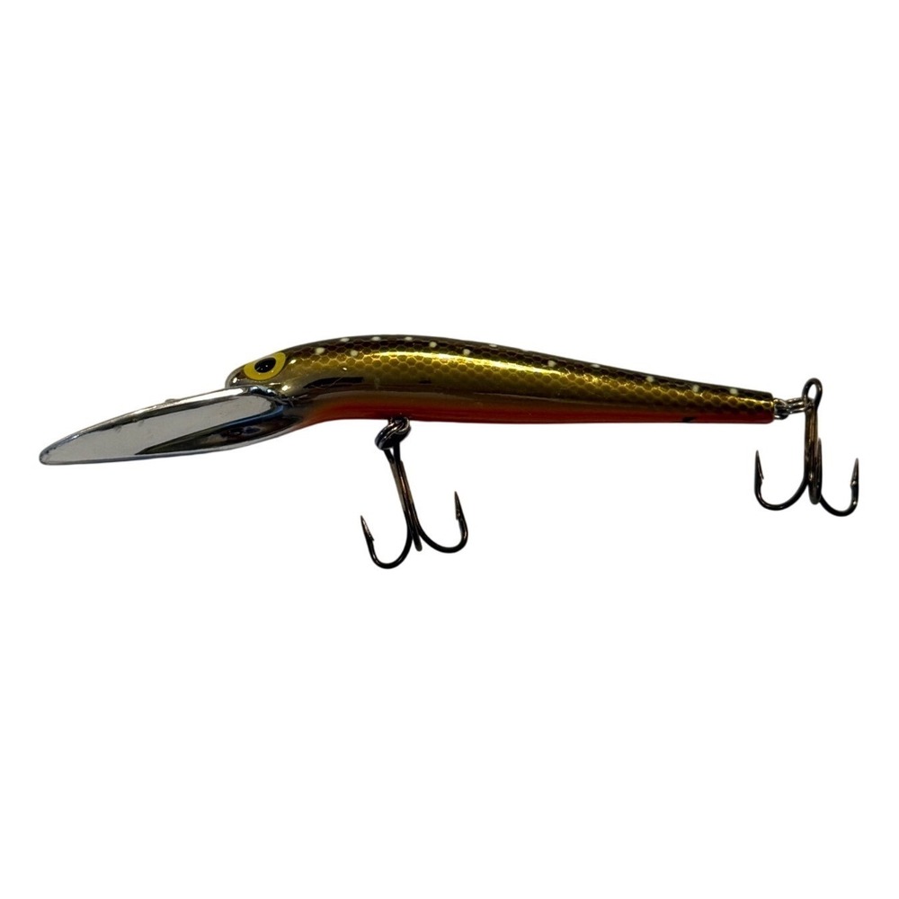Storm Deep Jr ThunderStick Fishing Lure Gold Orange Scale Pattern 4.5 Inch - Picture 2 of 7